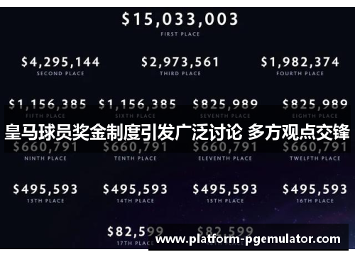皇马球员奖金制度引发广泛讨论 多方观点交锋